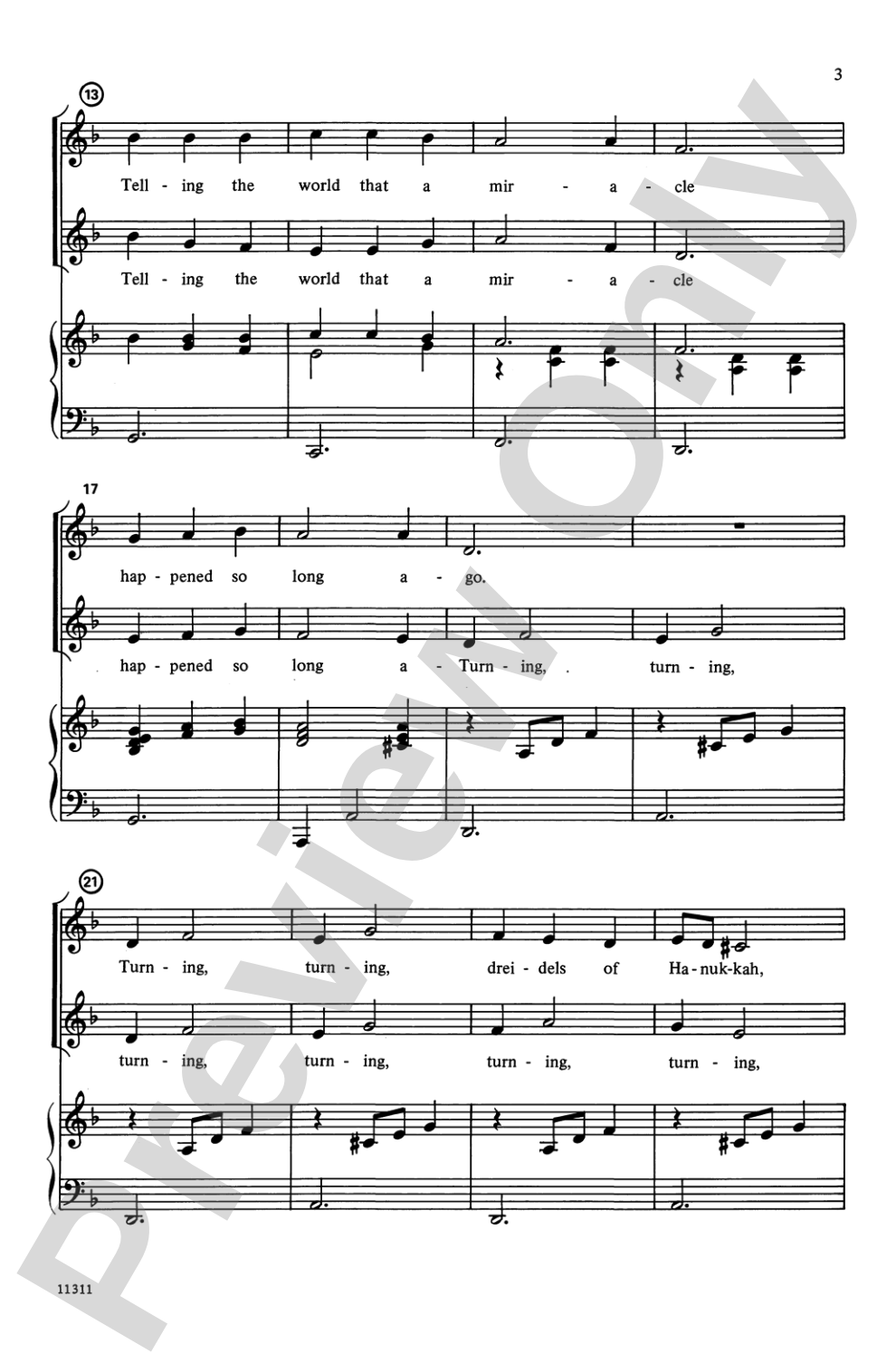 Candles of Hanukkah: 2-Part Choral Octavo