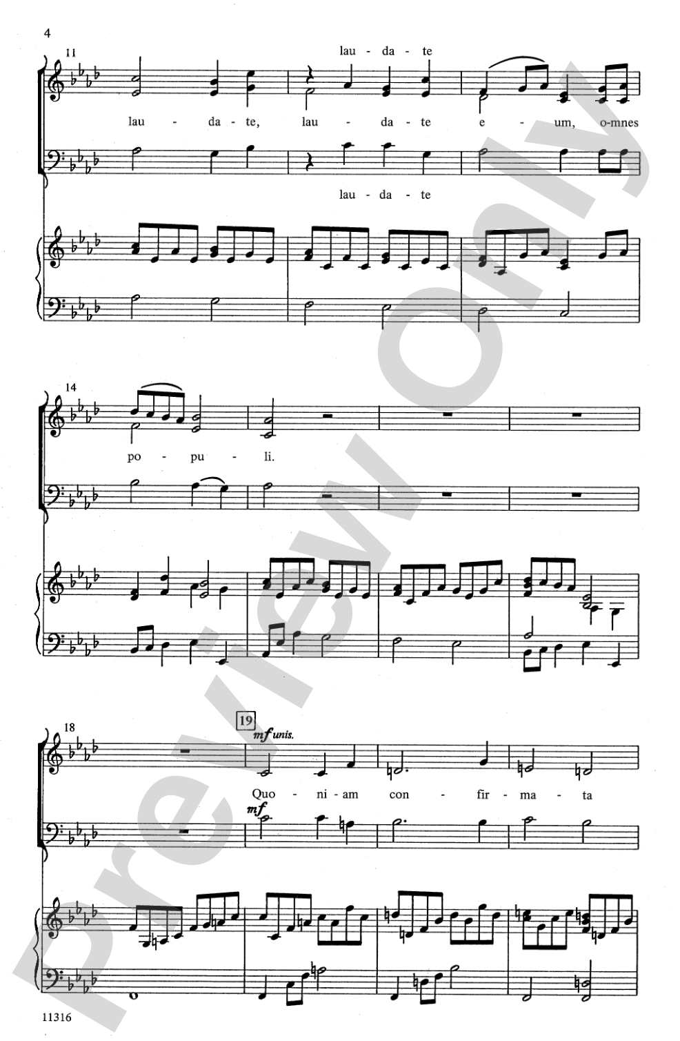 Laudate Dominum: 3-Part Mixed Choral Octavo