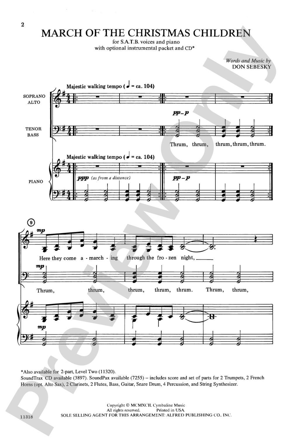March of the Christmas Children: SATB Choral Octavo