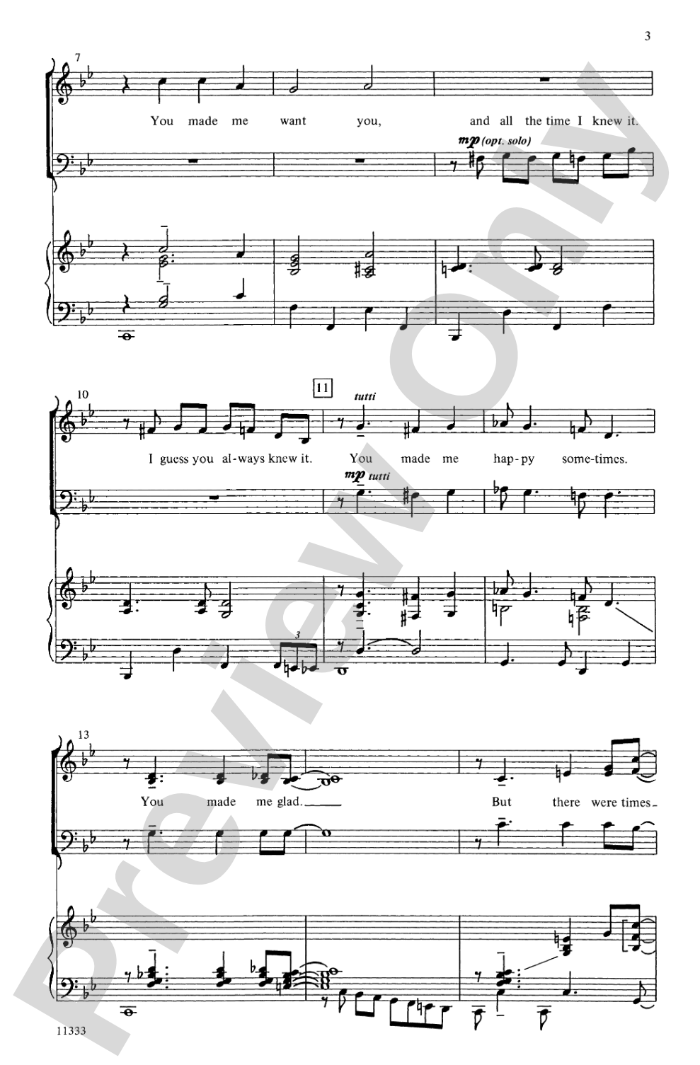 You Made Me Love You: 3-Part Mixed Choral Octavo