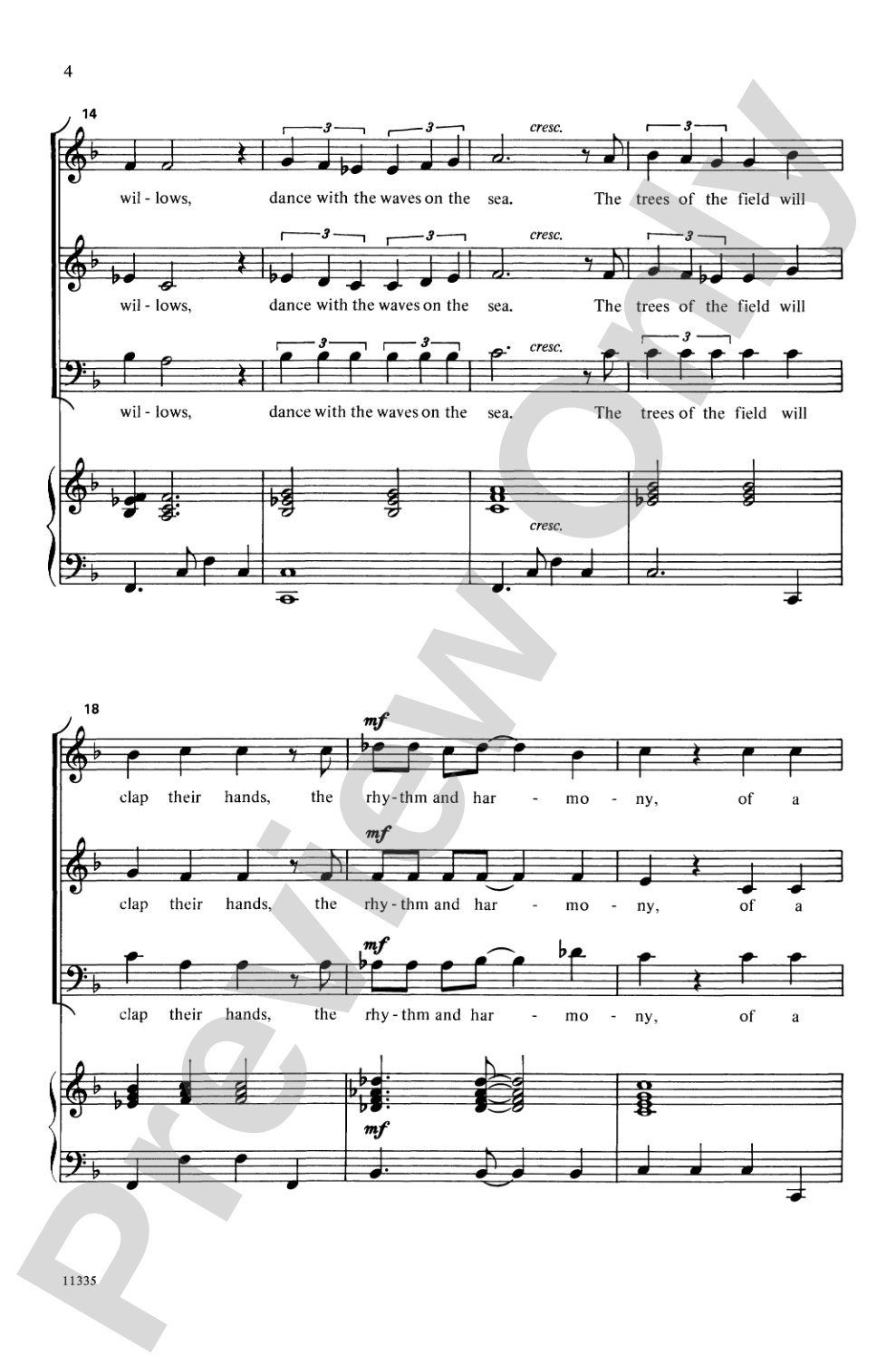 Three Songs of Nature: 3-Part Mixed Choral Octavo