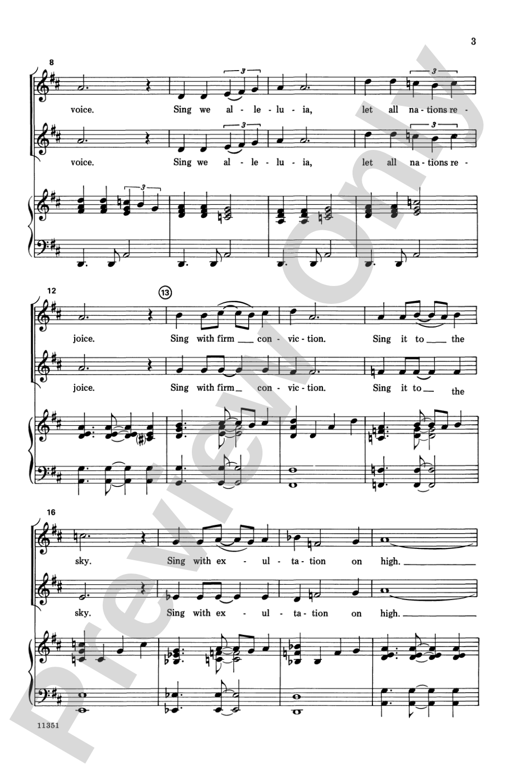 Sing We Alleluia: 2-Part Choral Octavo