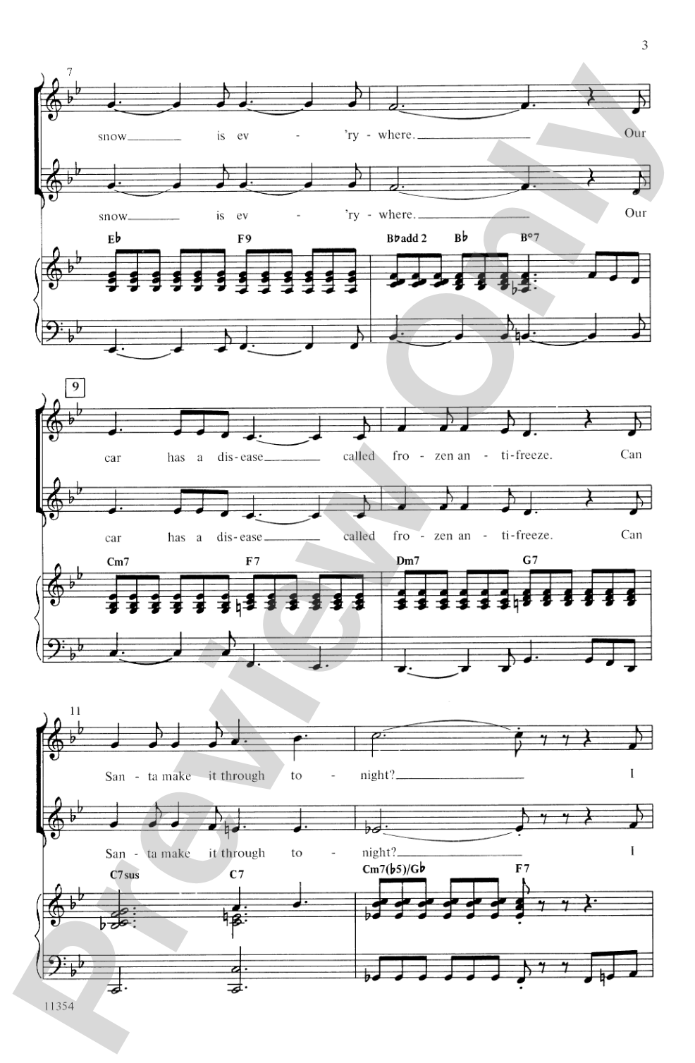 Can Santa Make It Through Tonight?: 2-Part/SSA Choral Octavo