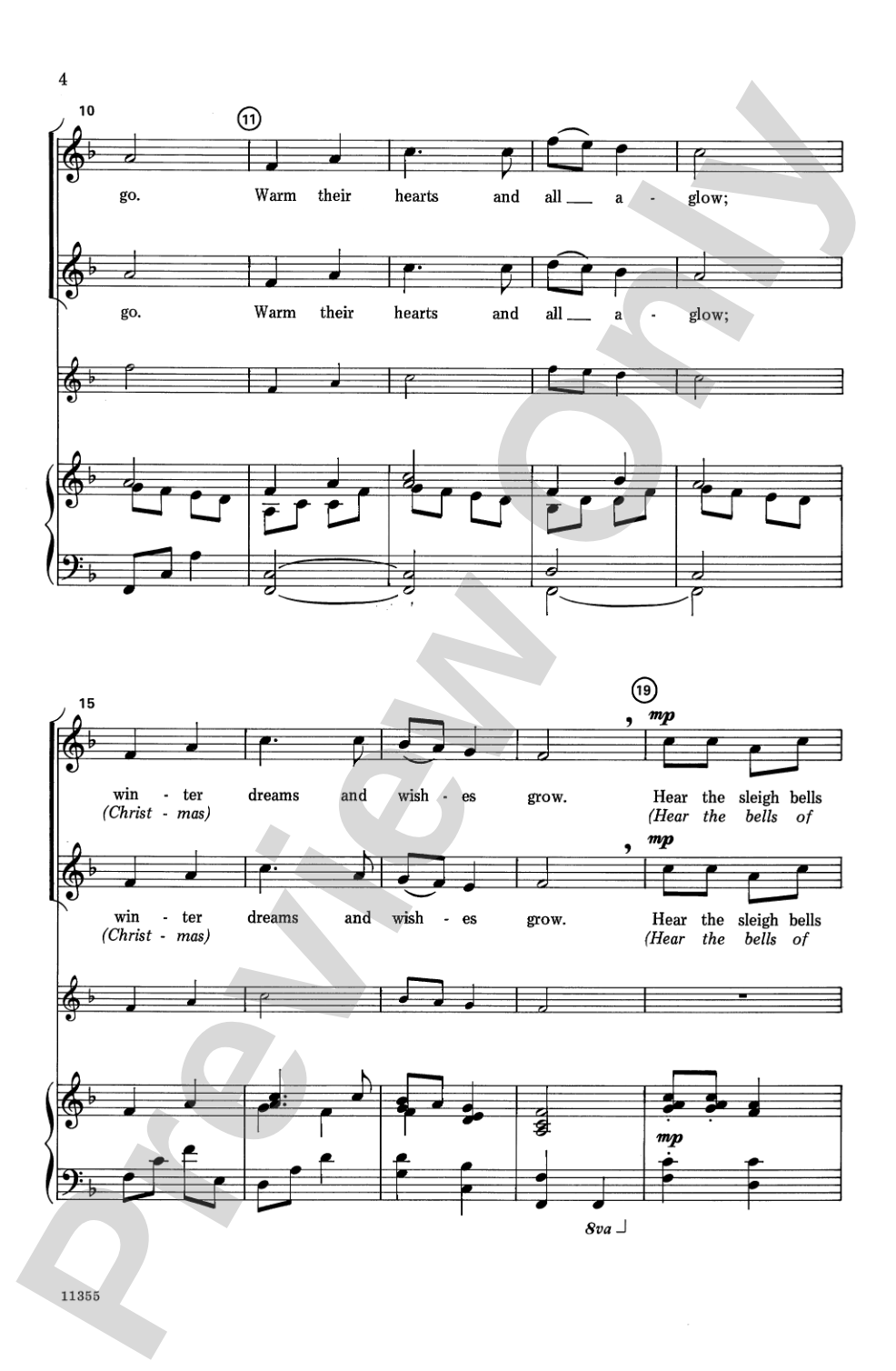 Sleigh Song: 2-Part Choral Octavo