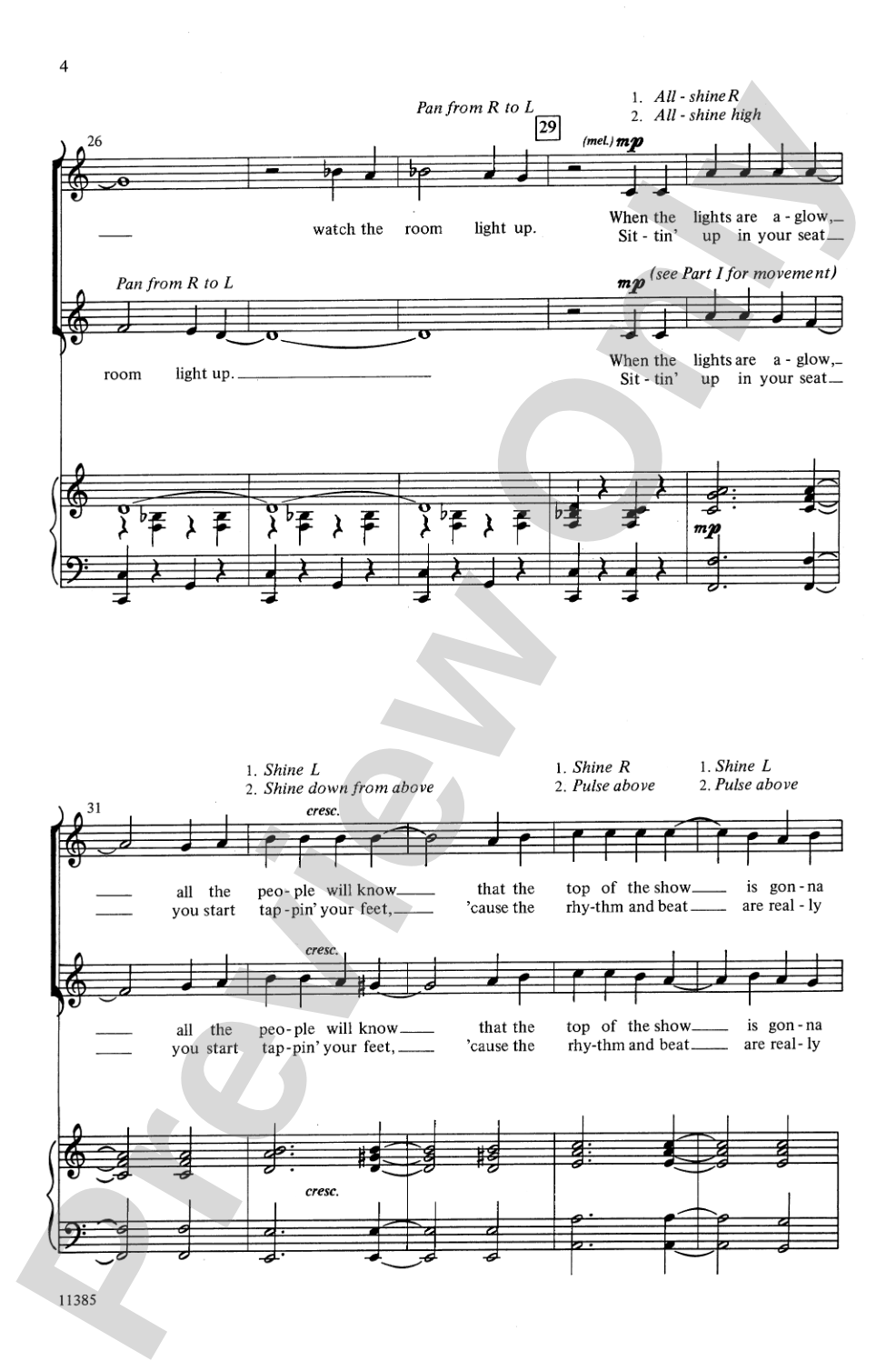 Turn the Lights On!: 2-Part (with Opt. Flashlight Choreography) Choral Octavo