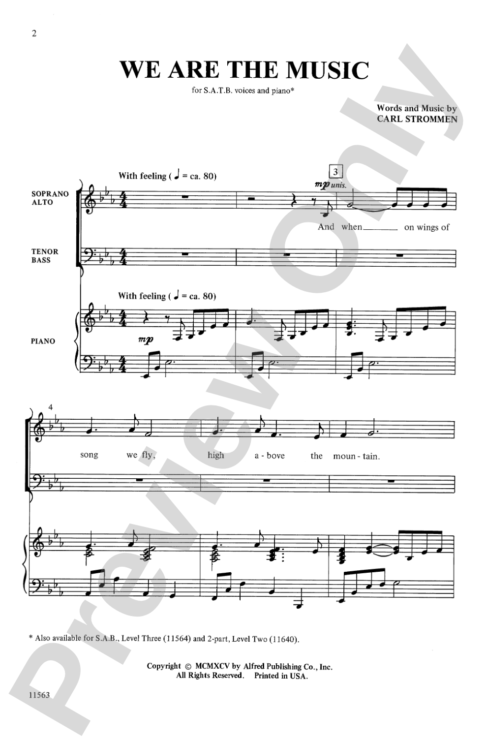 We Are the Music: SATB Choral Octavo