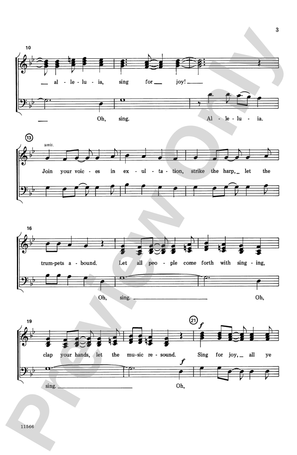 Sing for Joy, Alleluia!: SSAB, <I>a cappella</I> Choral Octavo