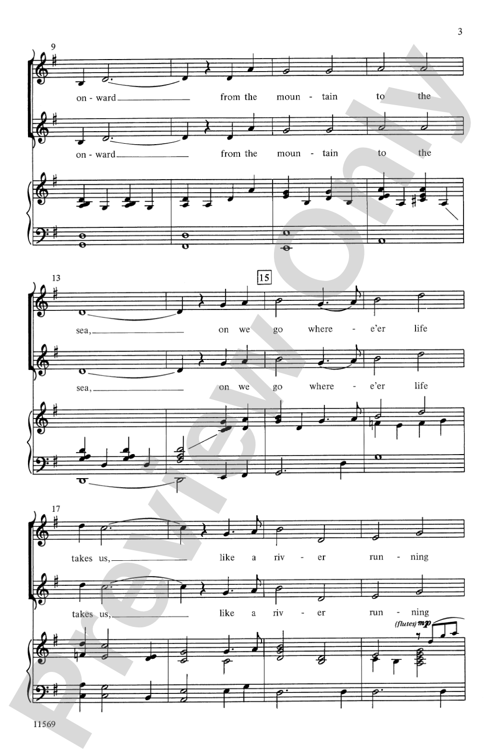 Like a River: 2-Part/SSA Choral Octavo