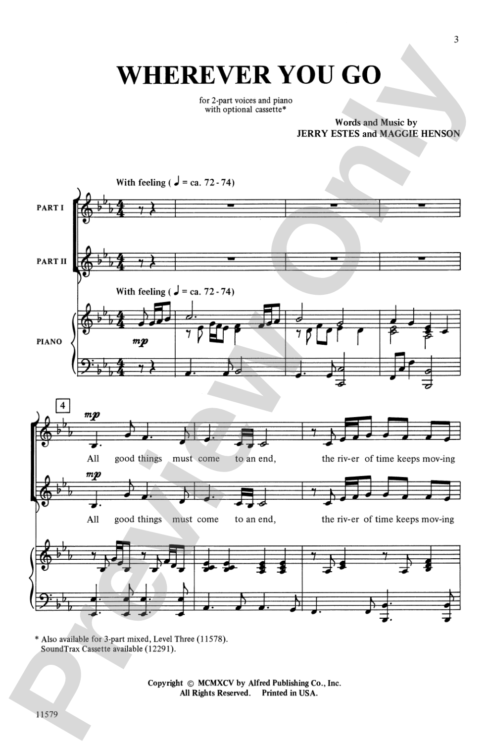 Wherever You Go: 2-Part Choral Octavo