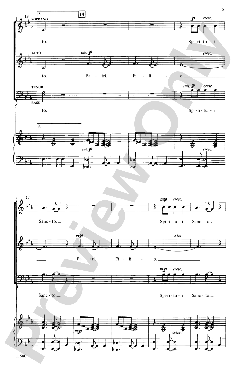 Cantate: Three Latin Settings: SATB Choral Octavo