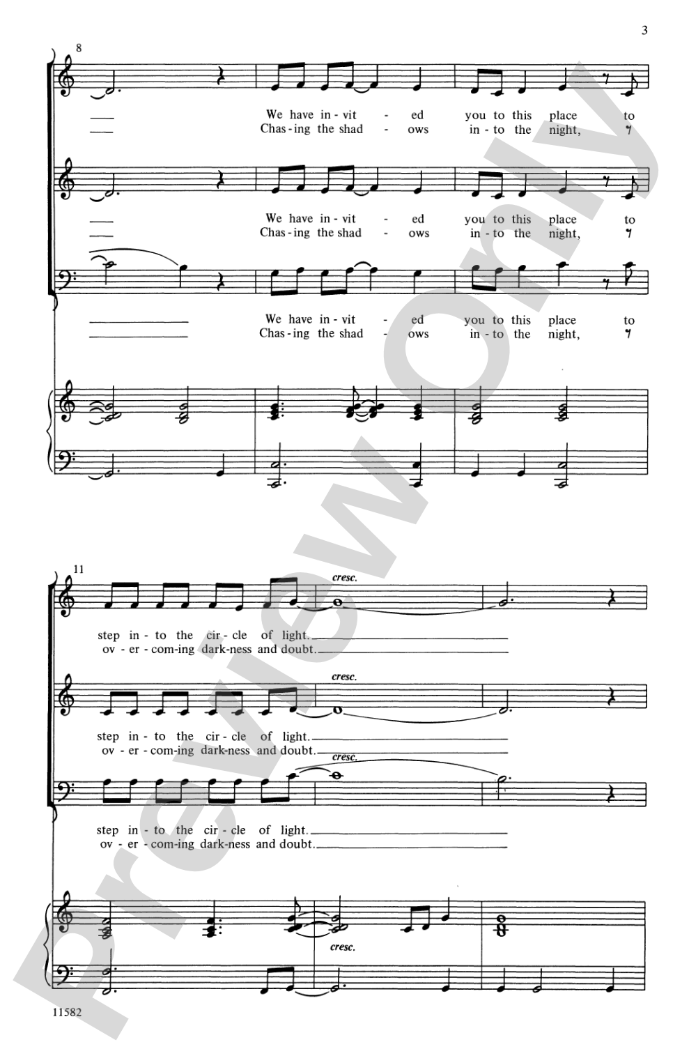 Carriers of the Light: 3-Part Mixed Choral Octavo