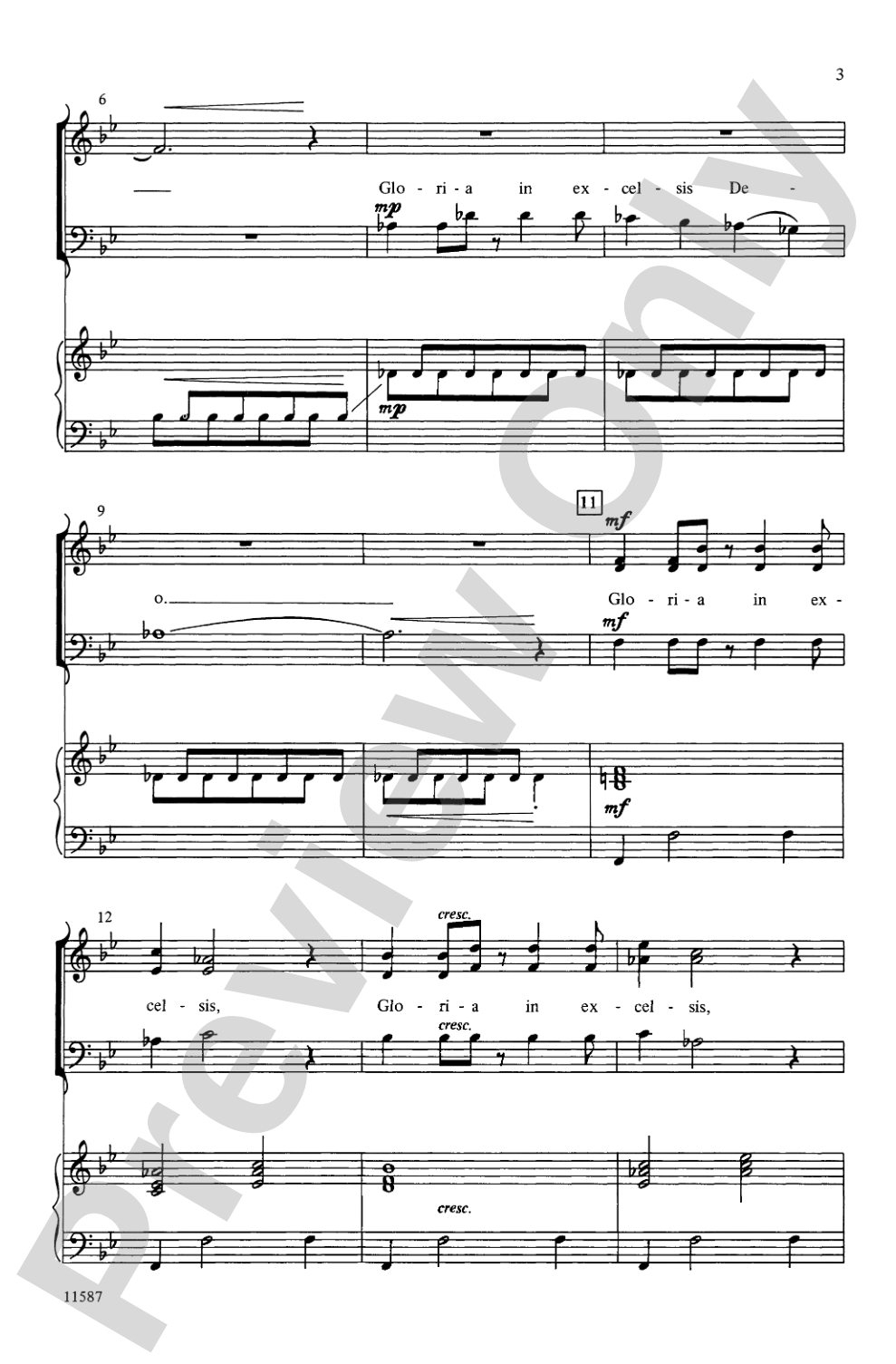 A Festive Gloria: SAB Choral Octavo