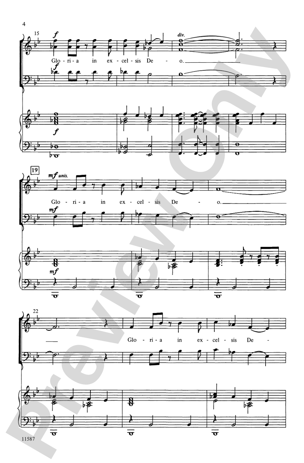 A Festive Gloria: SAB Choral Octavo