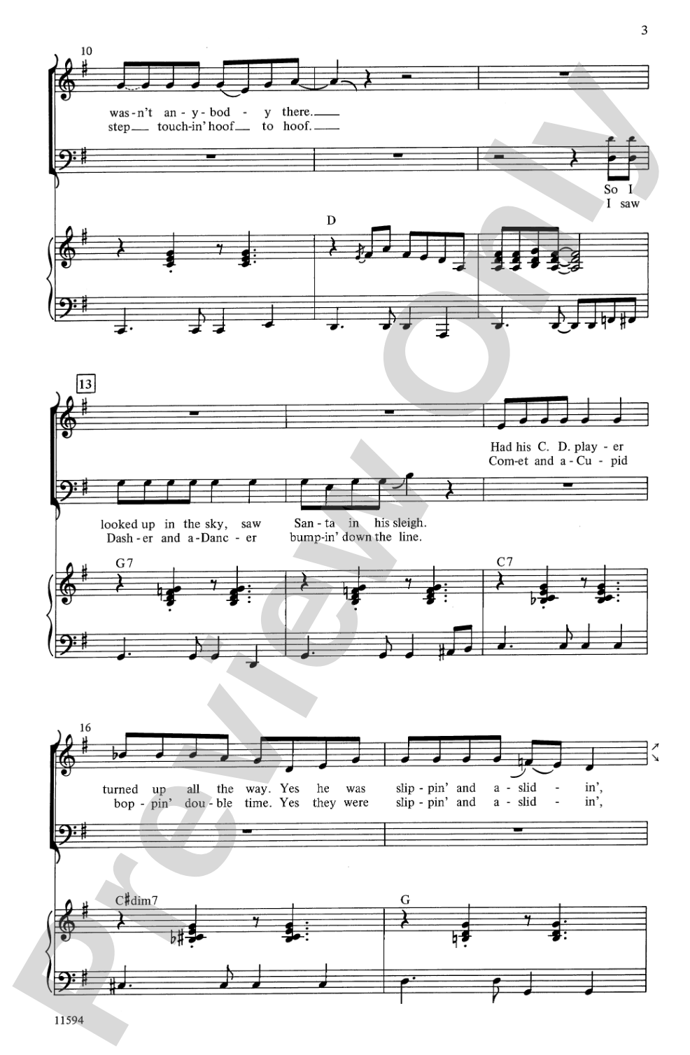 Rockin' Down the Chimney Tonight!: 3-Part Mixed Choral Octavo