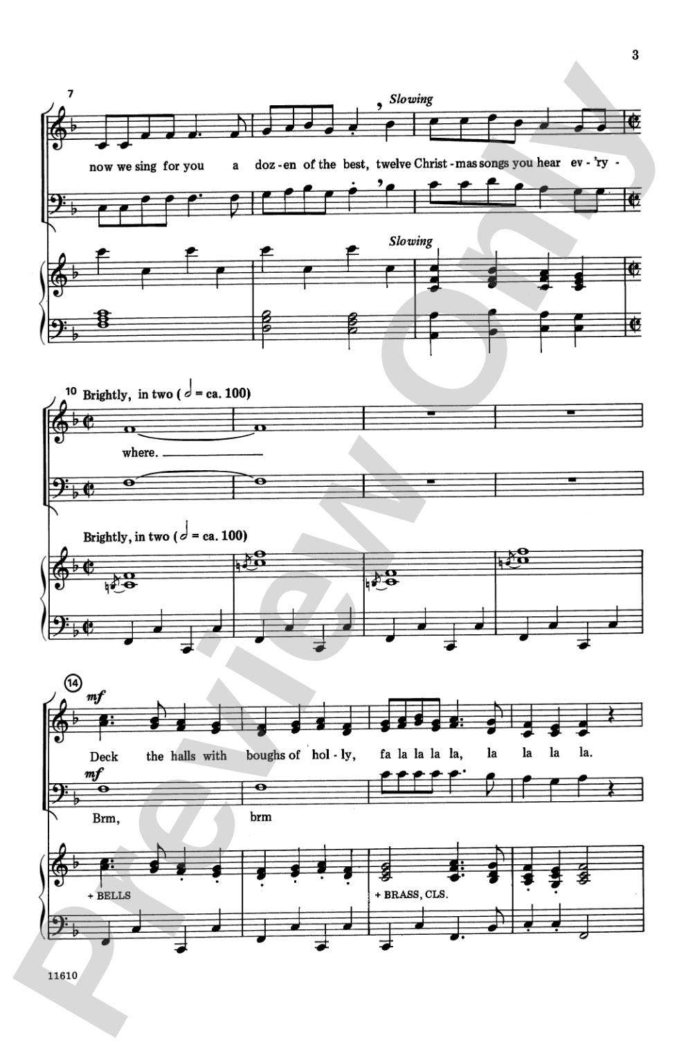 The Twelve Songs of Christmas: SAB Choral Octavo