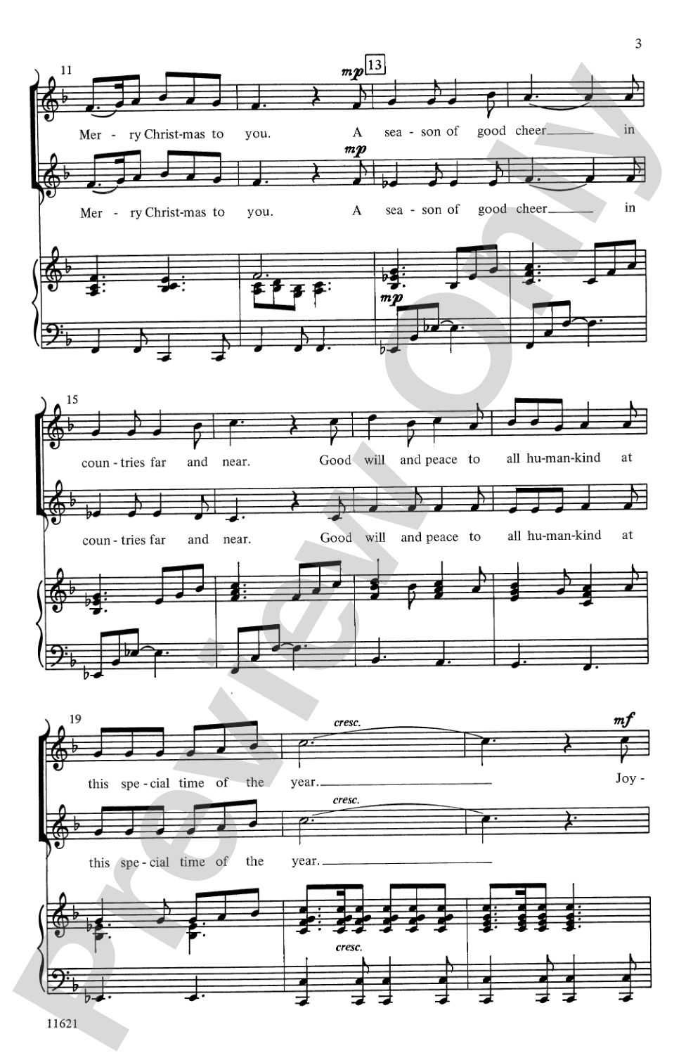 Joyeux Noel, Feliz Navidad: 2-Part Choral Octavo