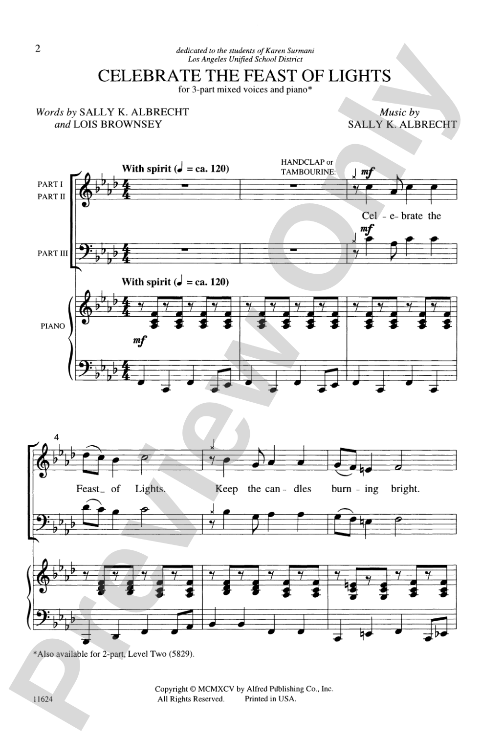 Celebrate the Feast of Lights: 3-Part Mixed Choral Octavo