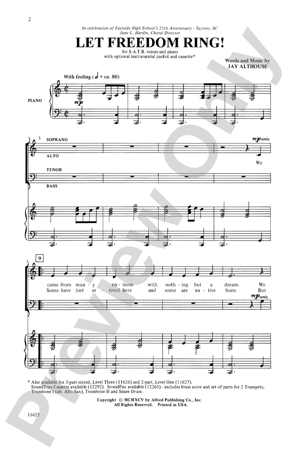 Let Freedom Ring!: SATB Choral Octavo