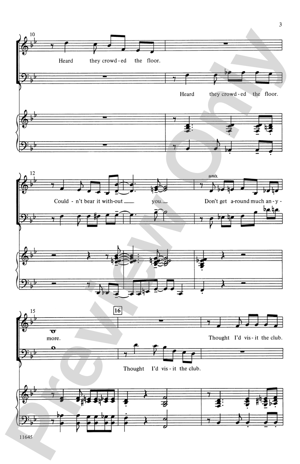 Don't Get Around Much Anymore: SAB Choral Octavo