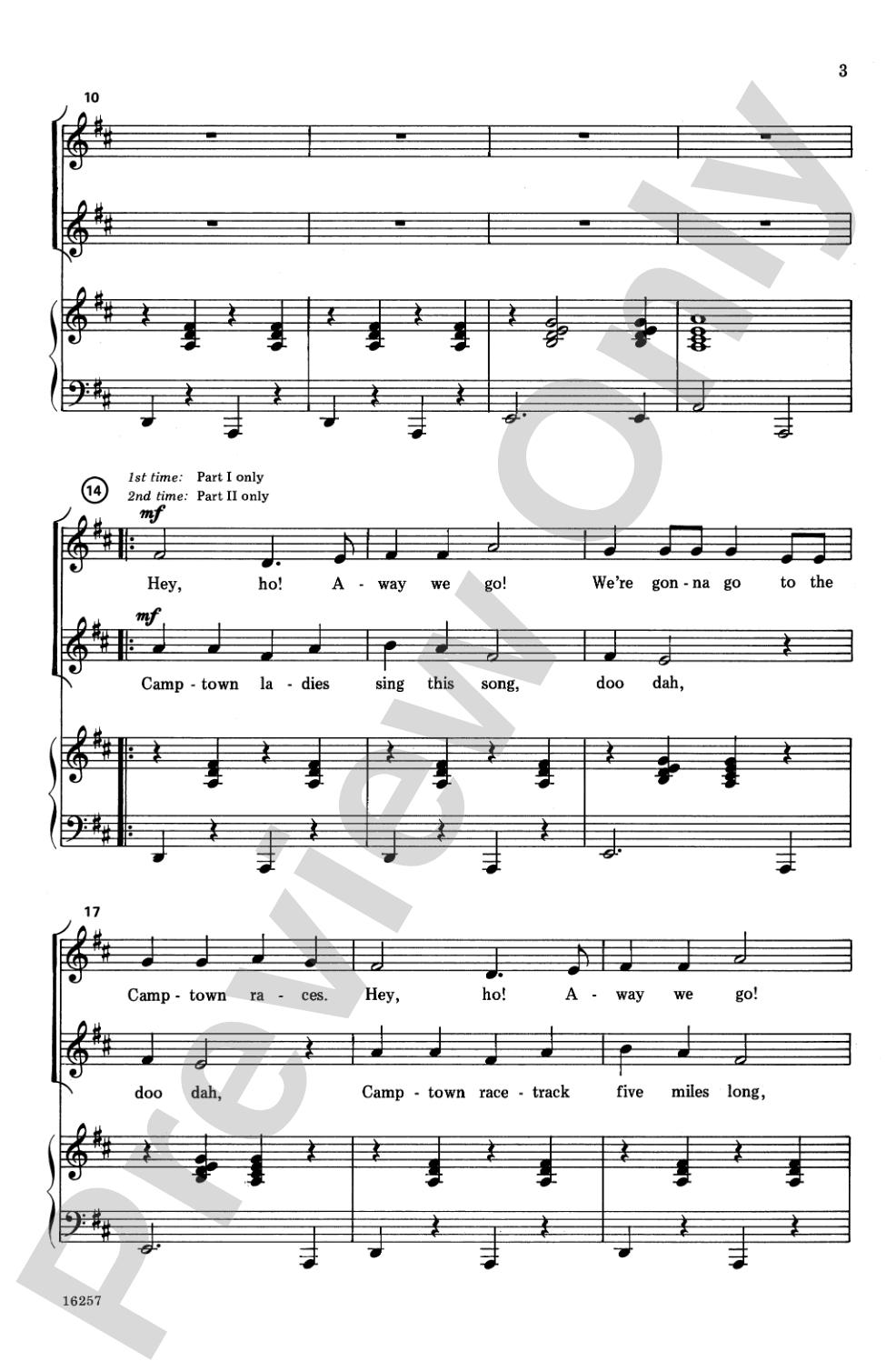 Off to the Races!: 2-Part Choral Octavo