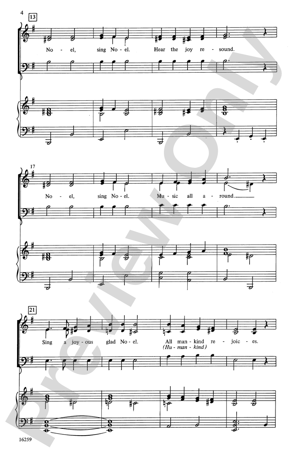 Sing a Joyous Glad Noel (inspired by a Russian carol): SAB Choral Octavo