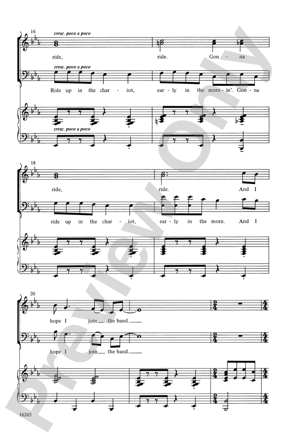Chariot!: SATB Choral Octavo