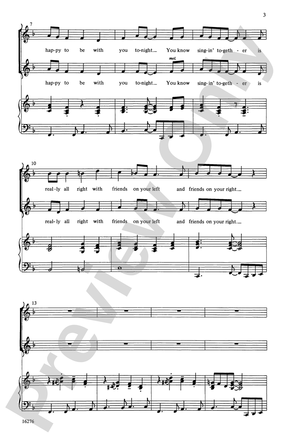 Friends on Our Left and Friends on Our Right: 2-Part Choral Octavo