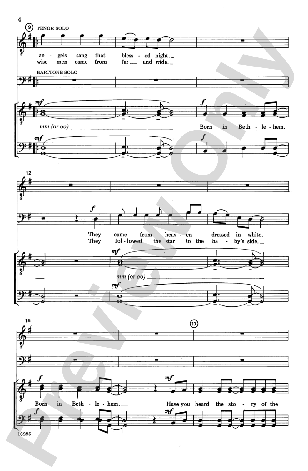 Have You Heard? (A Christmas Spiritual): TTBB, <I>a cappella</I> Choral Octavo