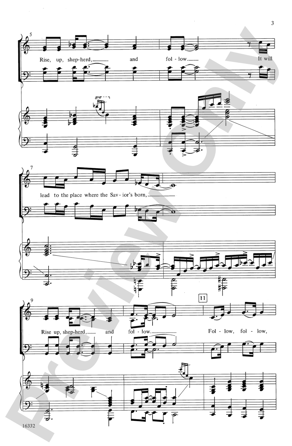 Rise Up, Shepherd, Behold That Star!: SATB Choral Octavo