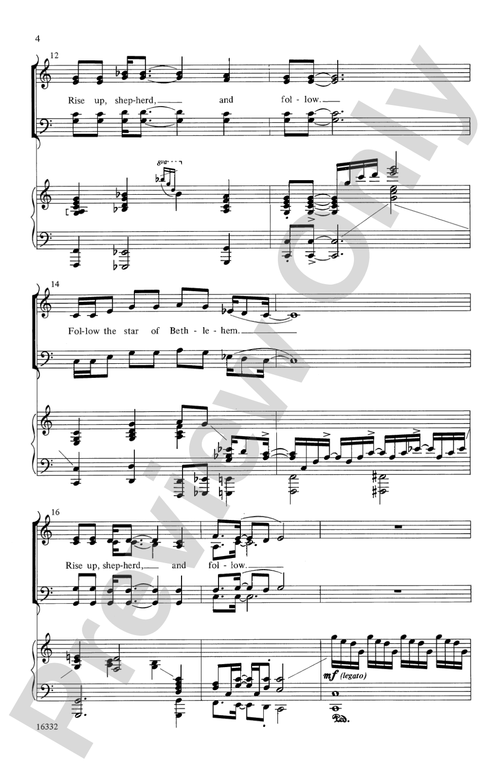 Rise Up, Shepherd, Behold That Star!: SATB Choral Octavo