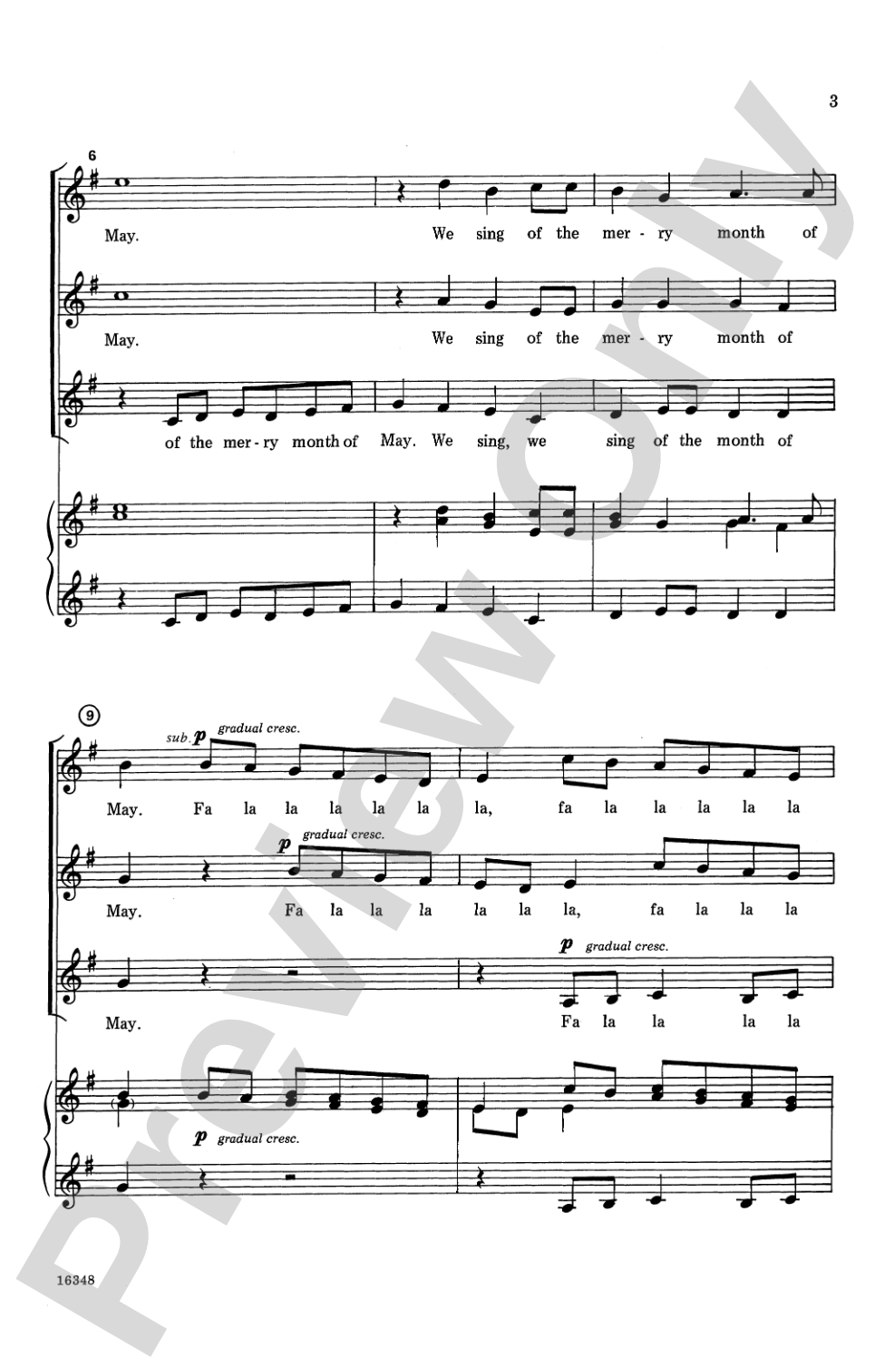 The Merry Month of May: SSA, <I>a cappella</I> Choral Octavo