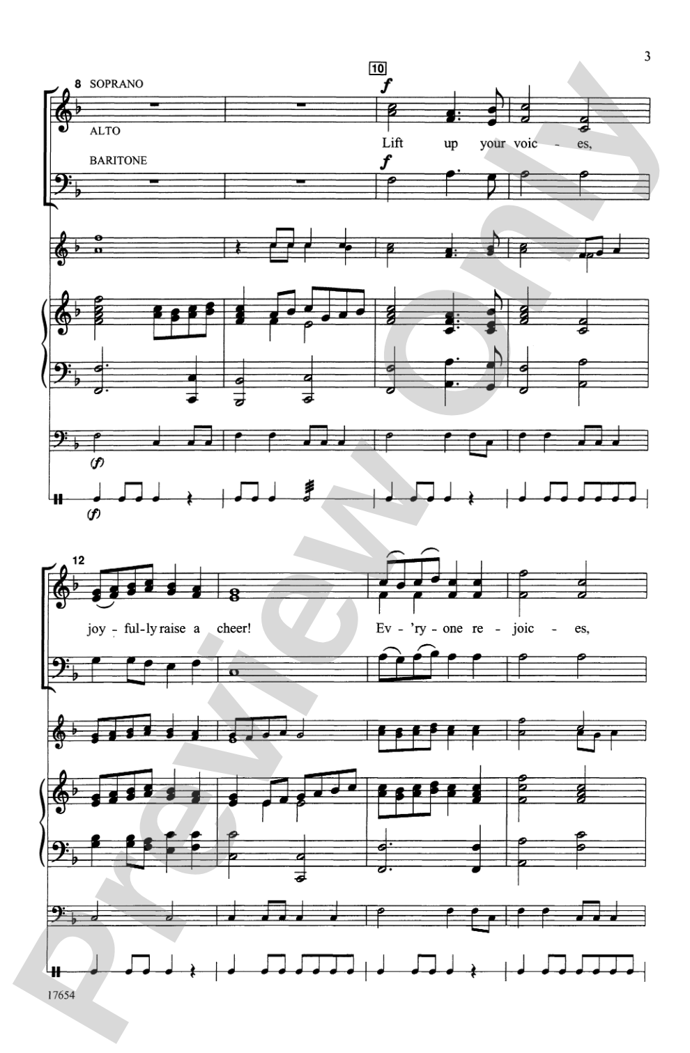 Lift Up Your Voices (from <i>Judas Maccabeus</i>): SAB/2-Part Mixed Choral Octavo