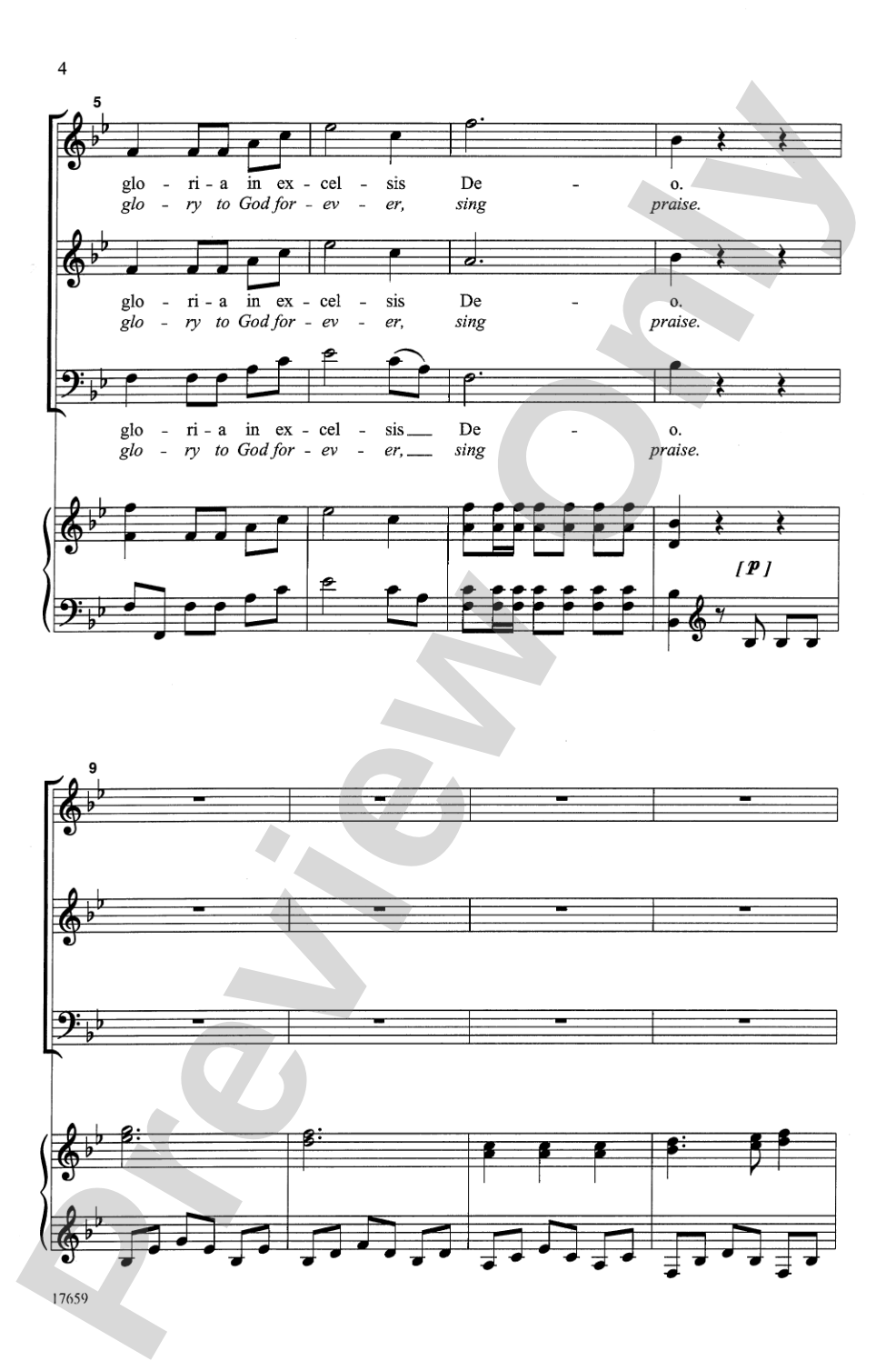 Gloria (from <i>Mass in Time of War</i>): SAB Choral Octavo