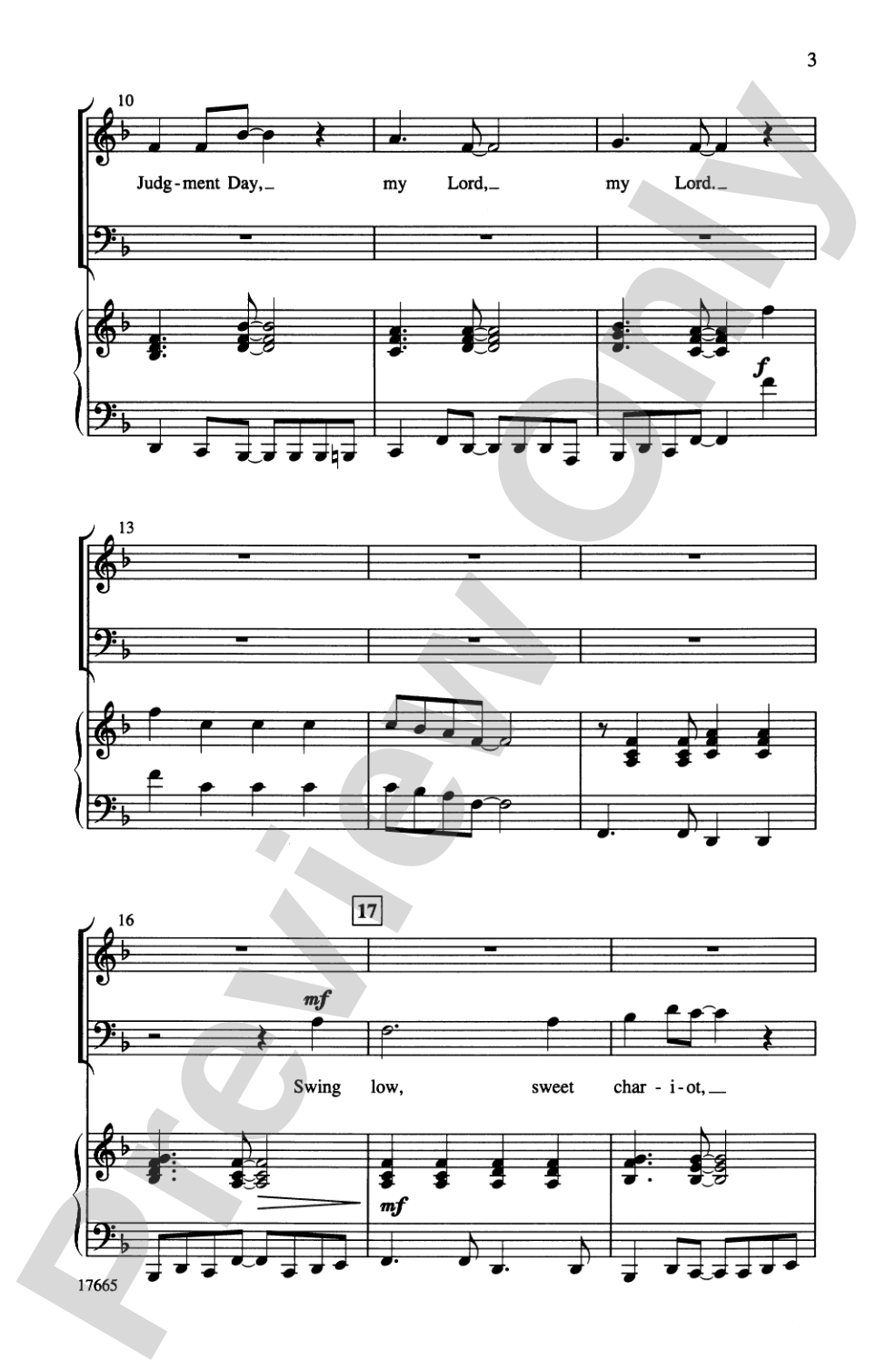 Ride the Sweet Chariot!: 3-Part Mixed Choral Octavo