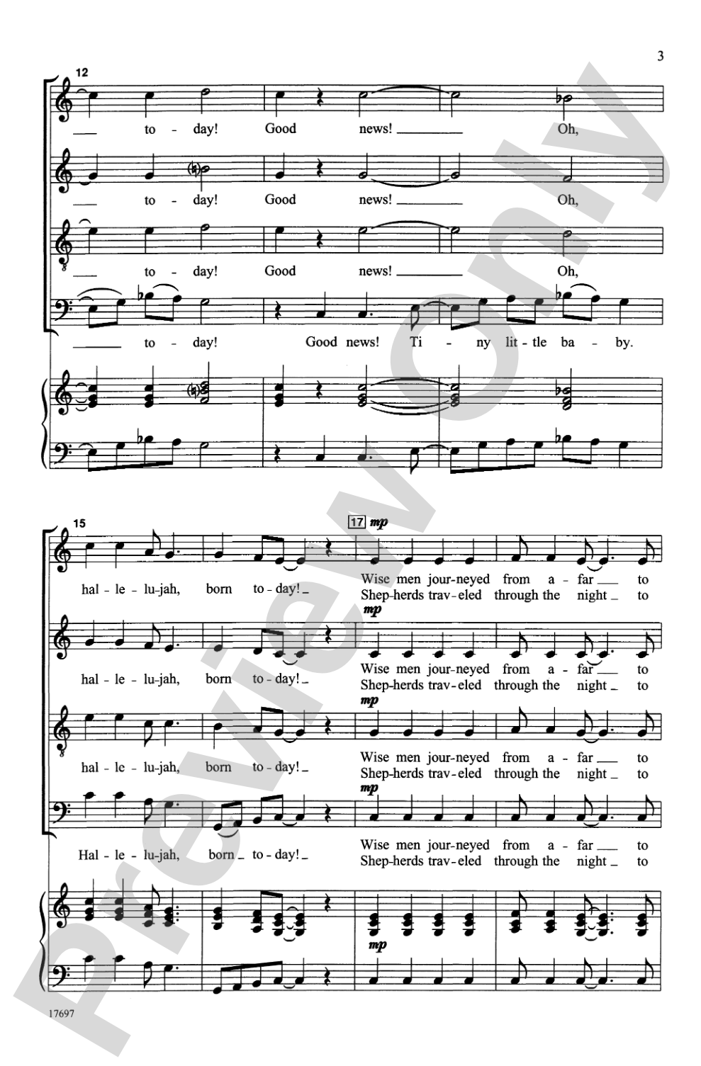 Good News! (A Christmas Spiritual): SATB, <I>a cappella</I> Choral Octavo