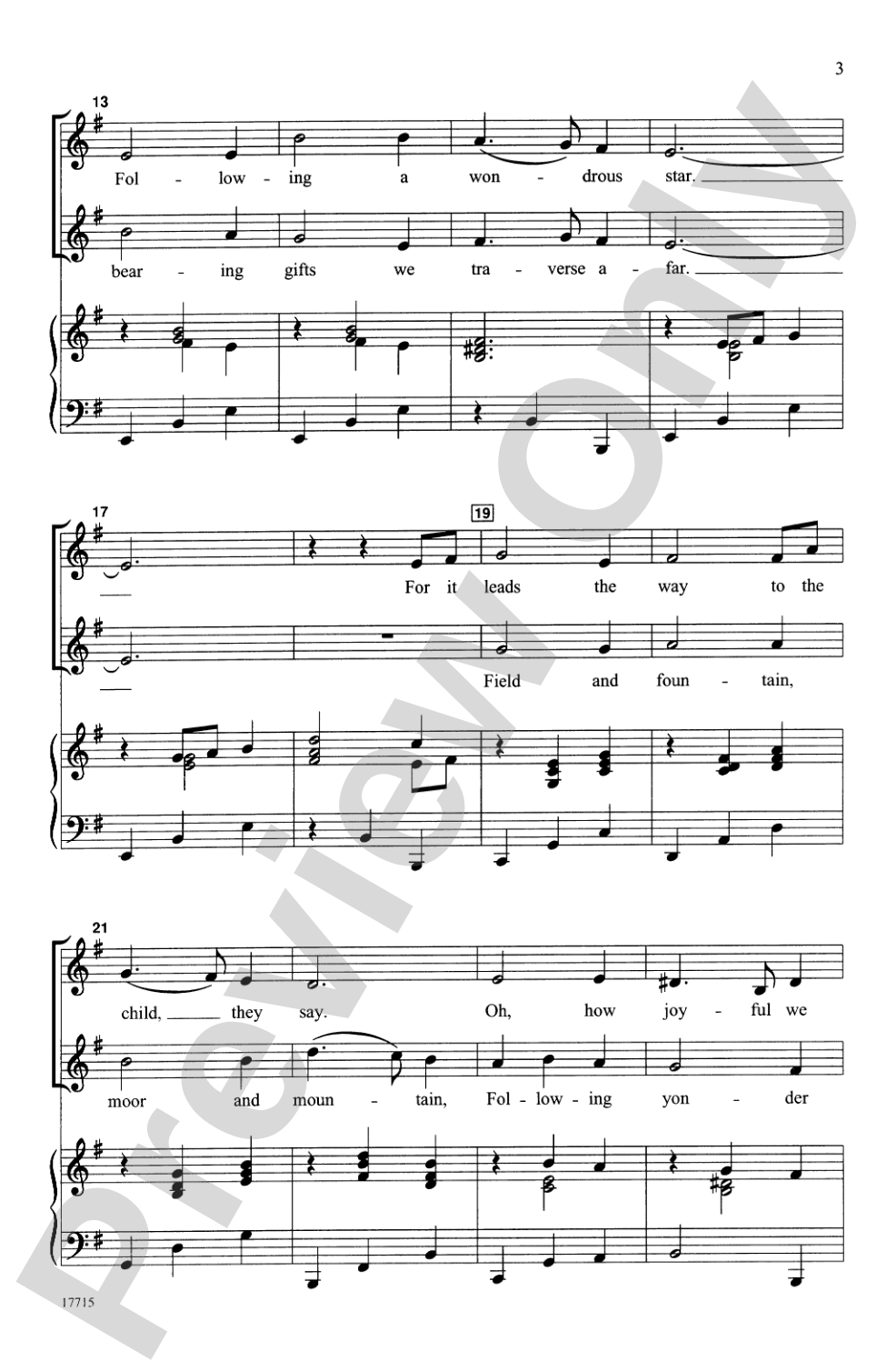 Follow That Wondrous Star: 2-Part Choral Octavo