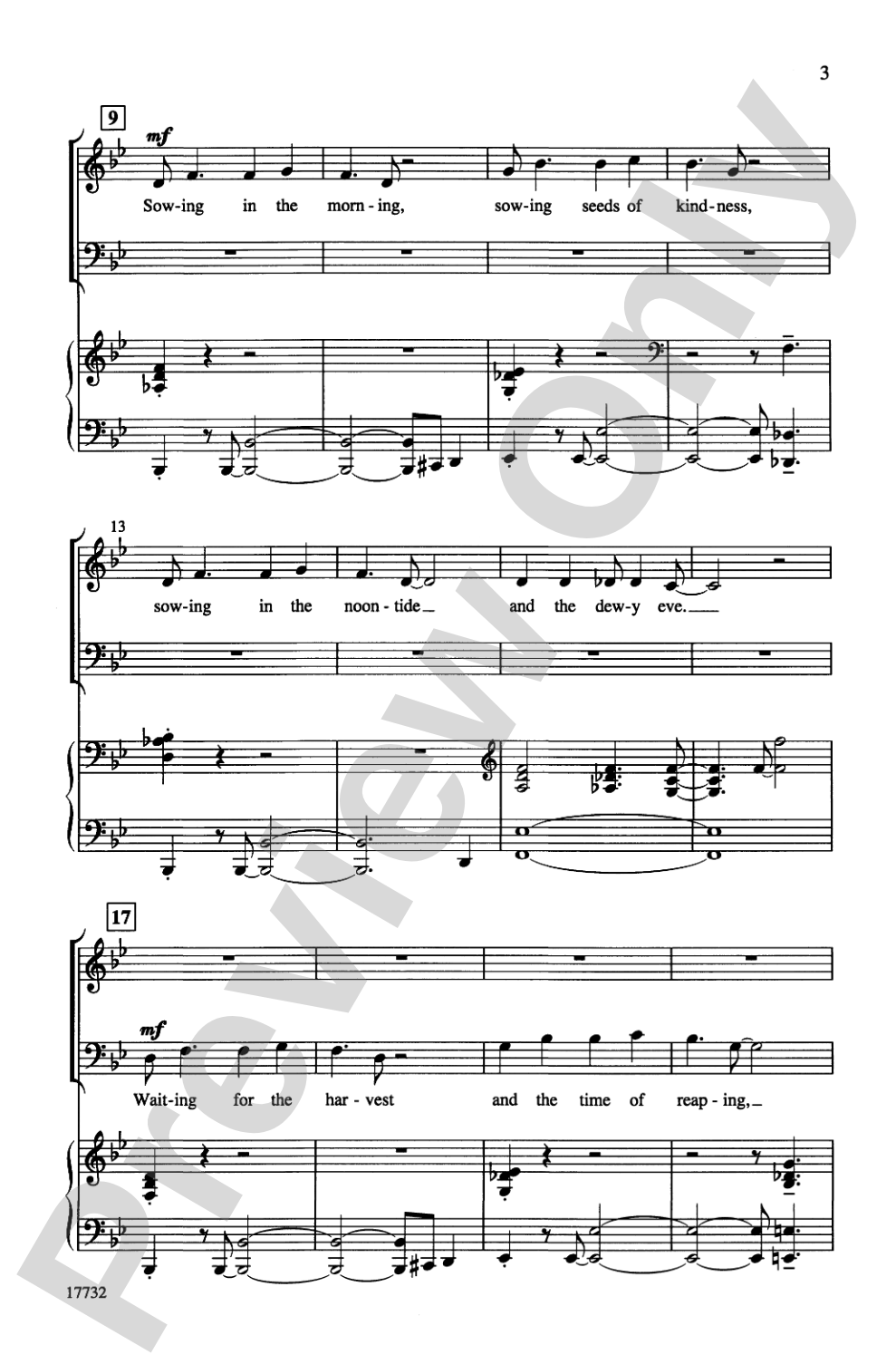 Bringing in the Sheaves: SATB Choral Octavo