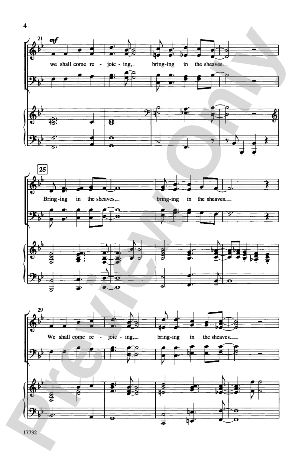Bringing in the Sheaves: SATB Choral Octavo