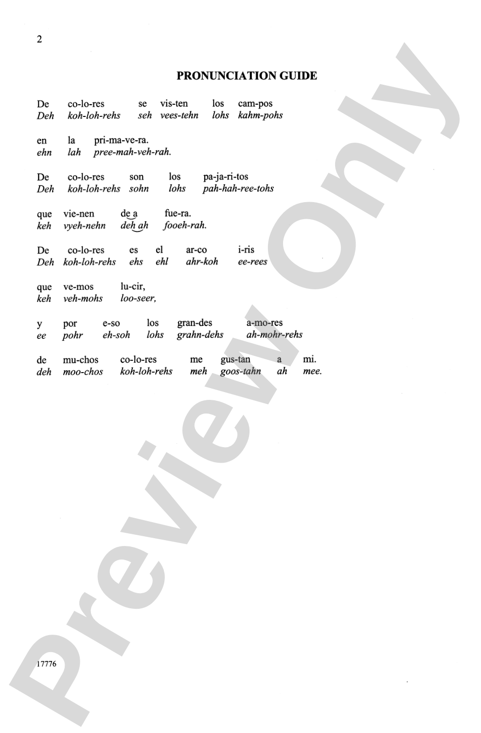 De Colores (All the Colors): 2-Part/SSA Choral Octavo