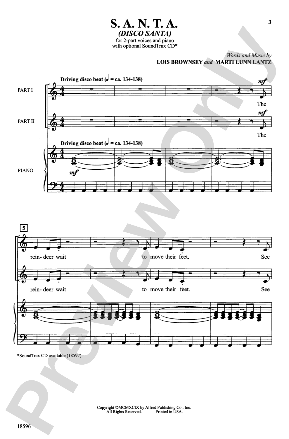 S.A.N.T.A: 2-Part (with Opt. Staging) Choral Octavo