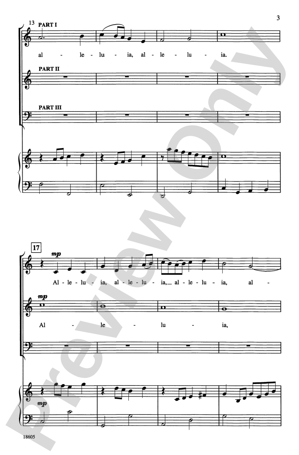 Simply Alleluia: 3-Part Mixed Choral Octavo