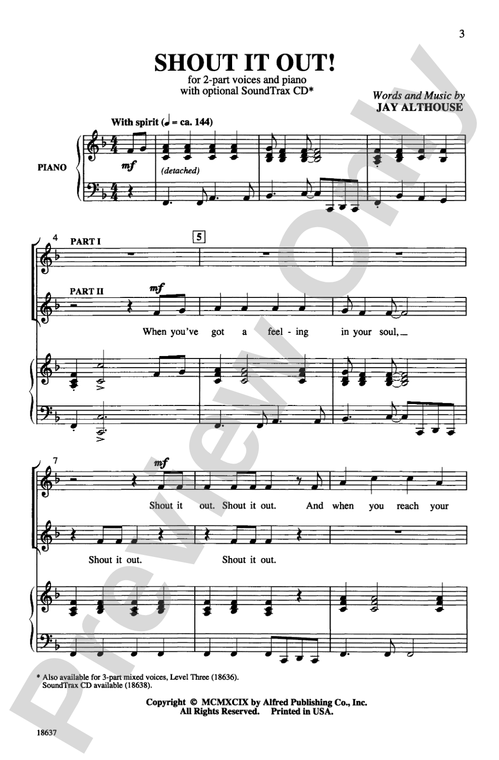 Shout It Out!: 2-Part Choral Octavo