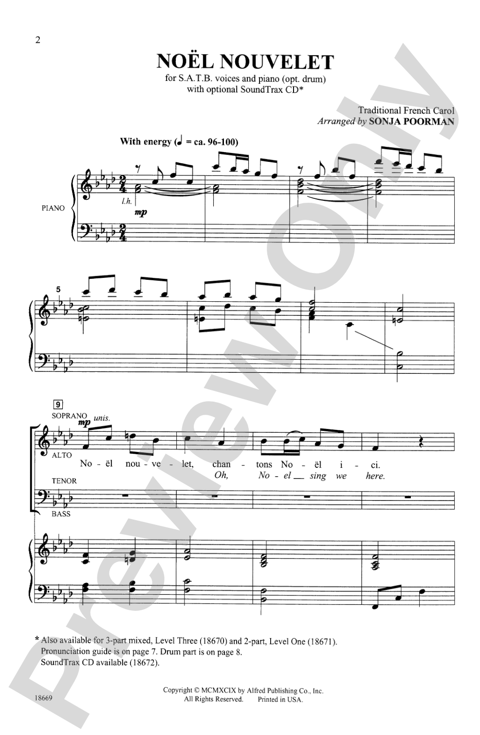 Nöel Nouvelet: SATB Choral Octavo