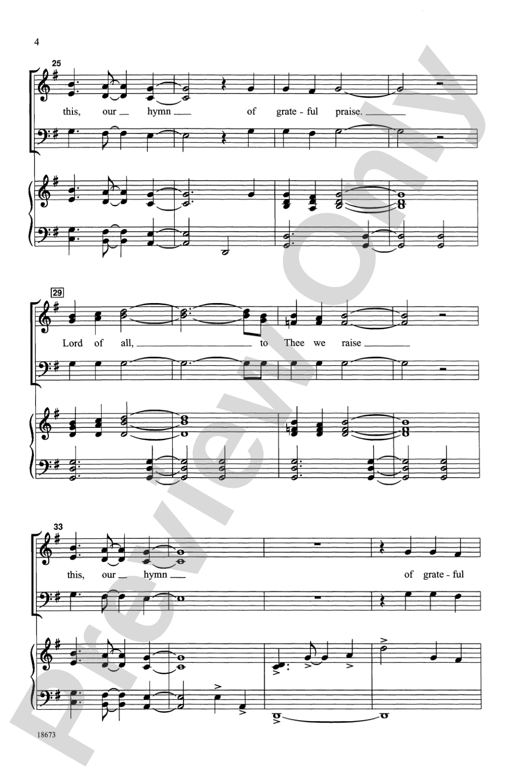 For the Beauty of the Earth: SAB Choral Octavo