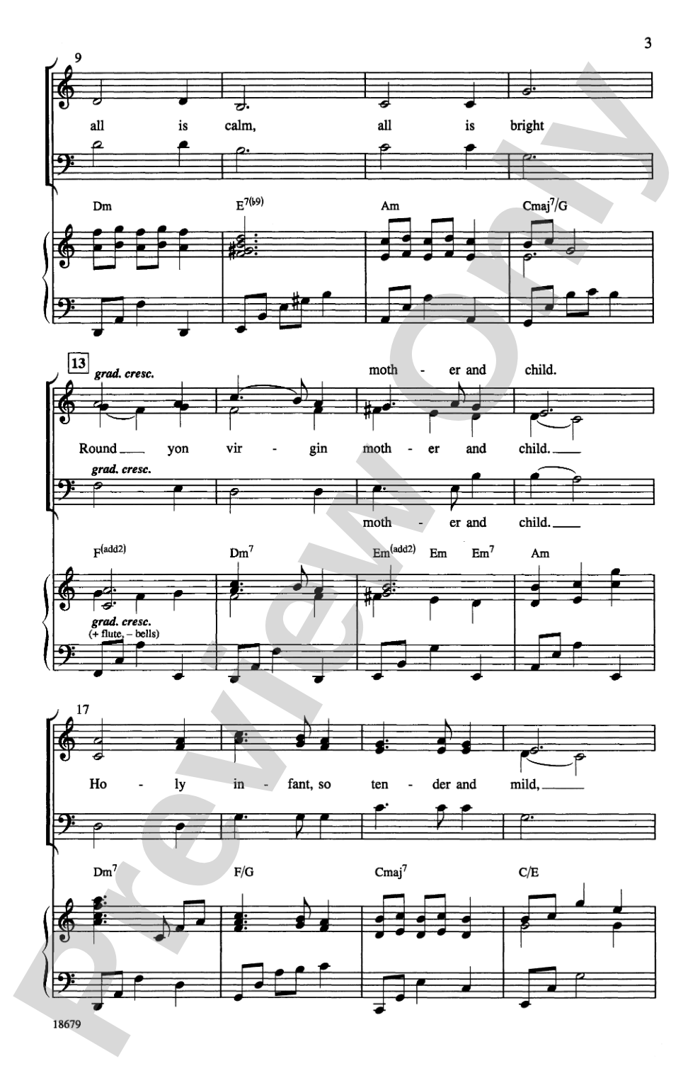 Sleep in Heavenly Peace: SAB Choral Octavo