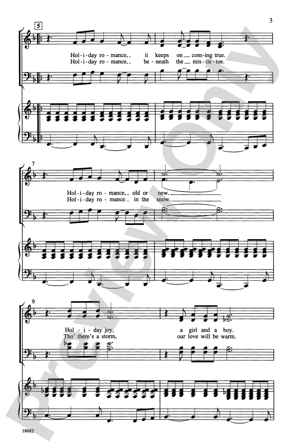 Holiday Romance: SATB Choral Octavo