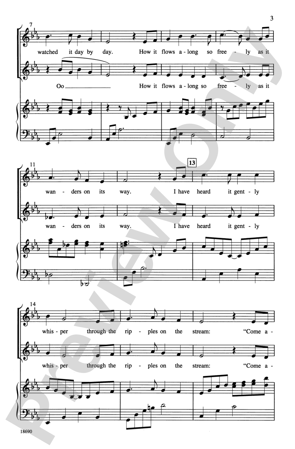 Follow the River: 2-Part Choral Octavo