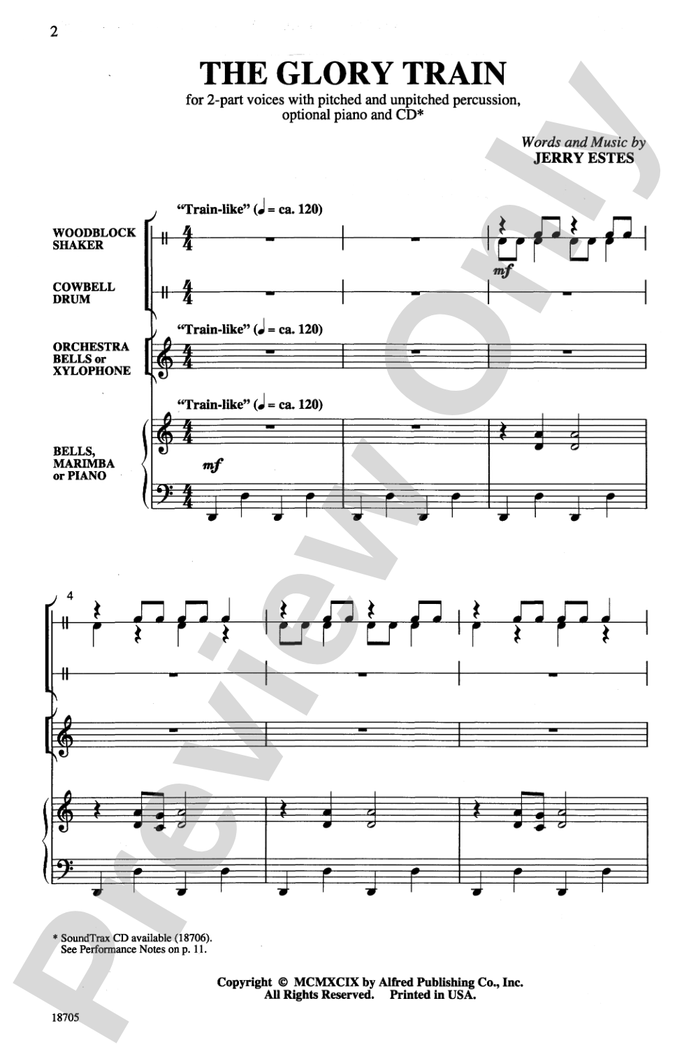 The Glory Train: 2-Part Choral Octavo