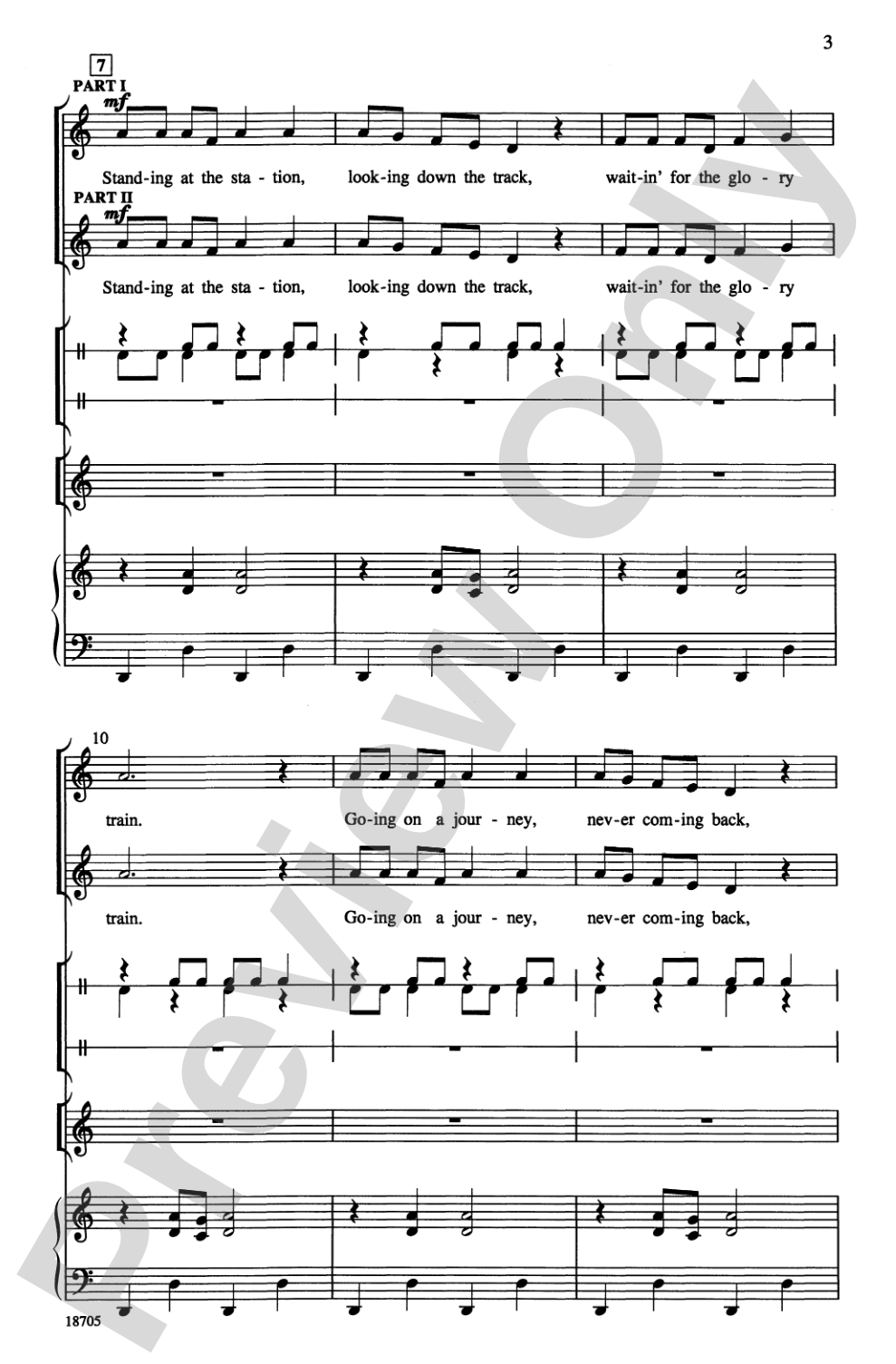The Glory Train: 2-Part Choral Octavo