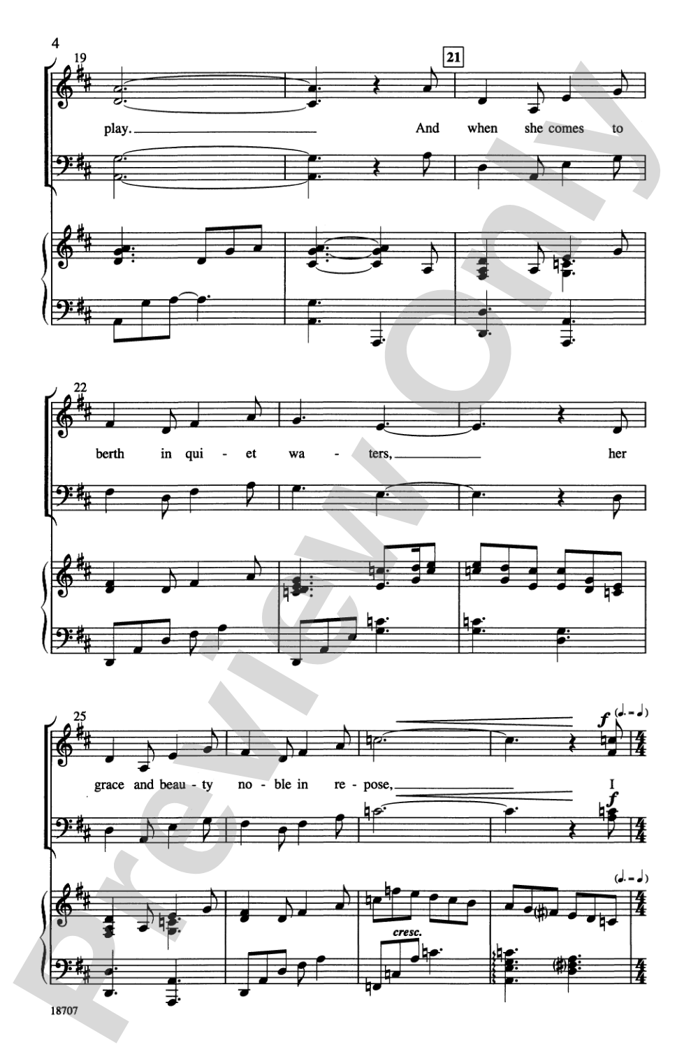 Song of the Tall Ship: SATB Choral Octavo